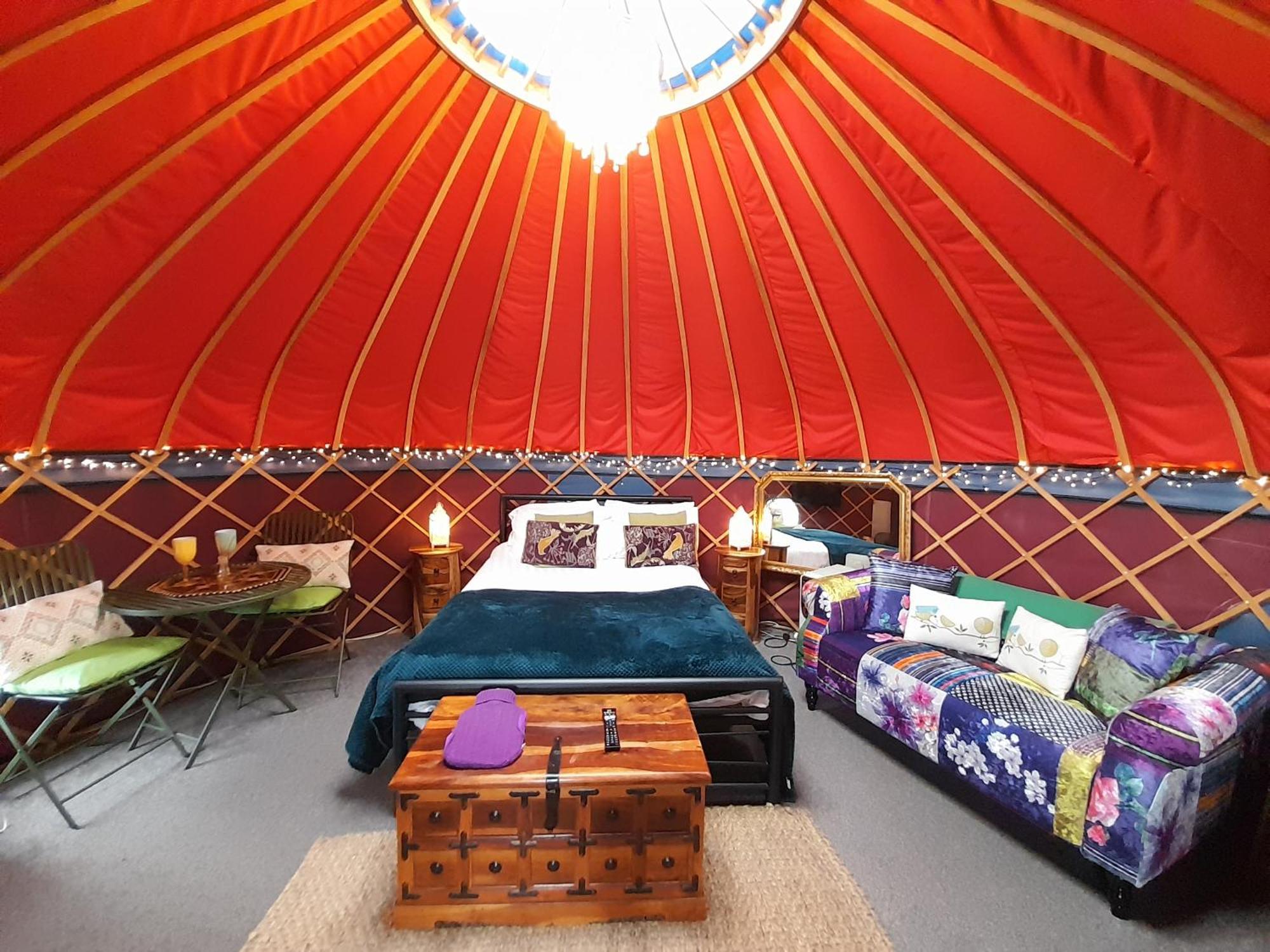 Orchard View Yurt & Hot Tub Somerset Weston-super-Mare Extérieur photo